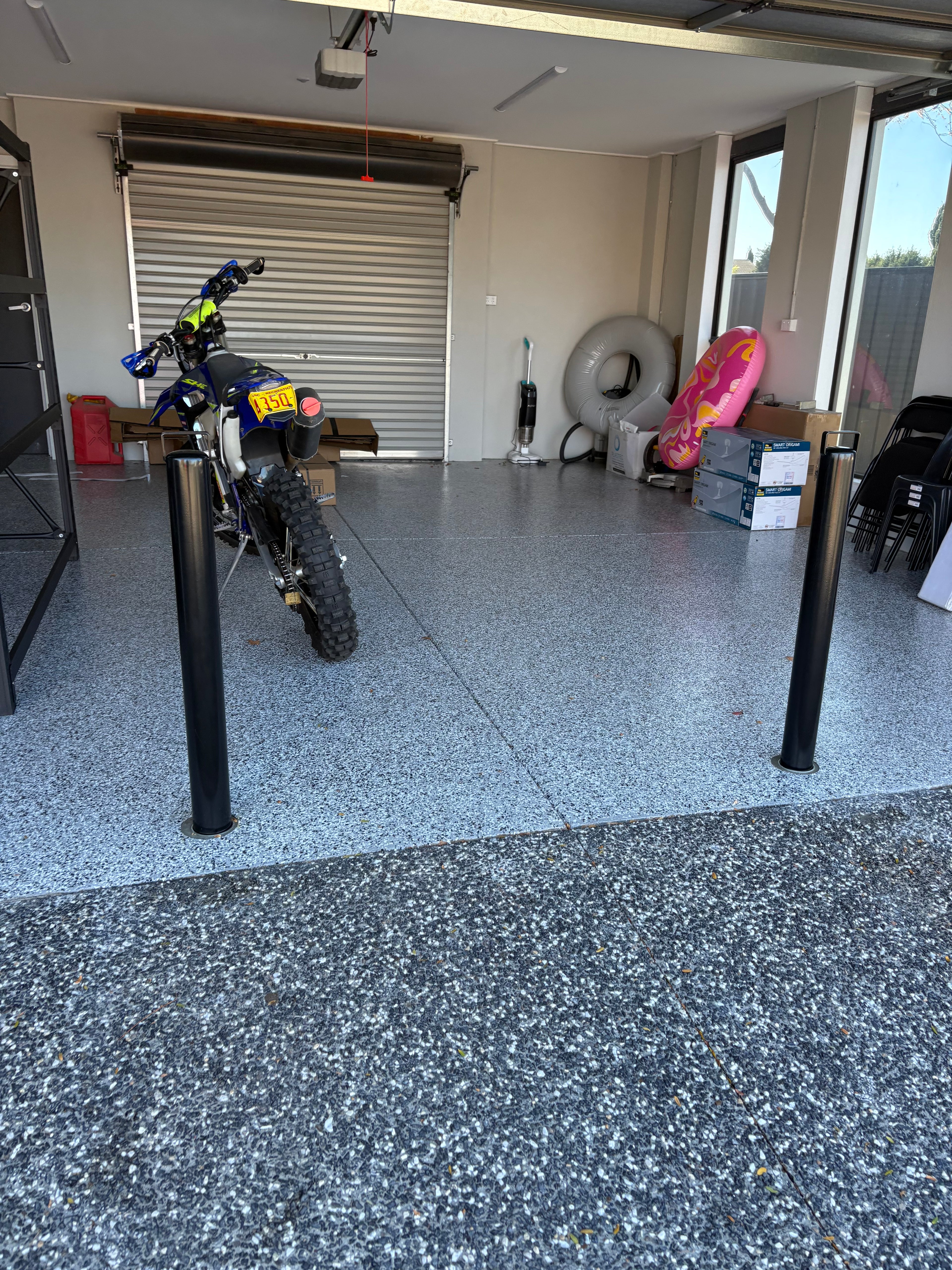 Bollard Removable KeyLock 90mm In Ground - Black
