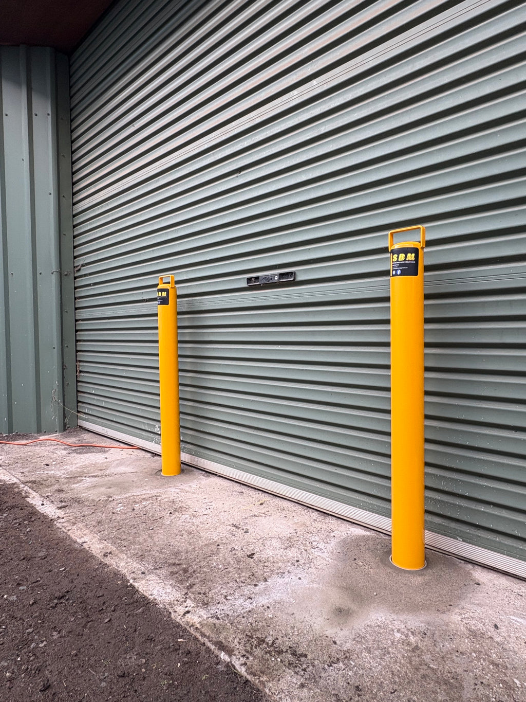 Bollard Removable KeyLock 90mm In Ground - Yellow