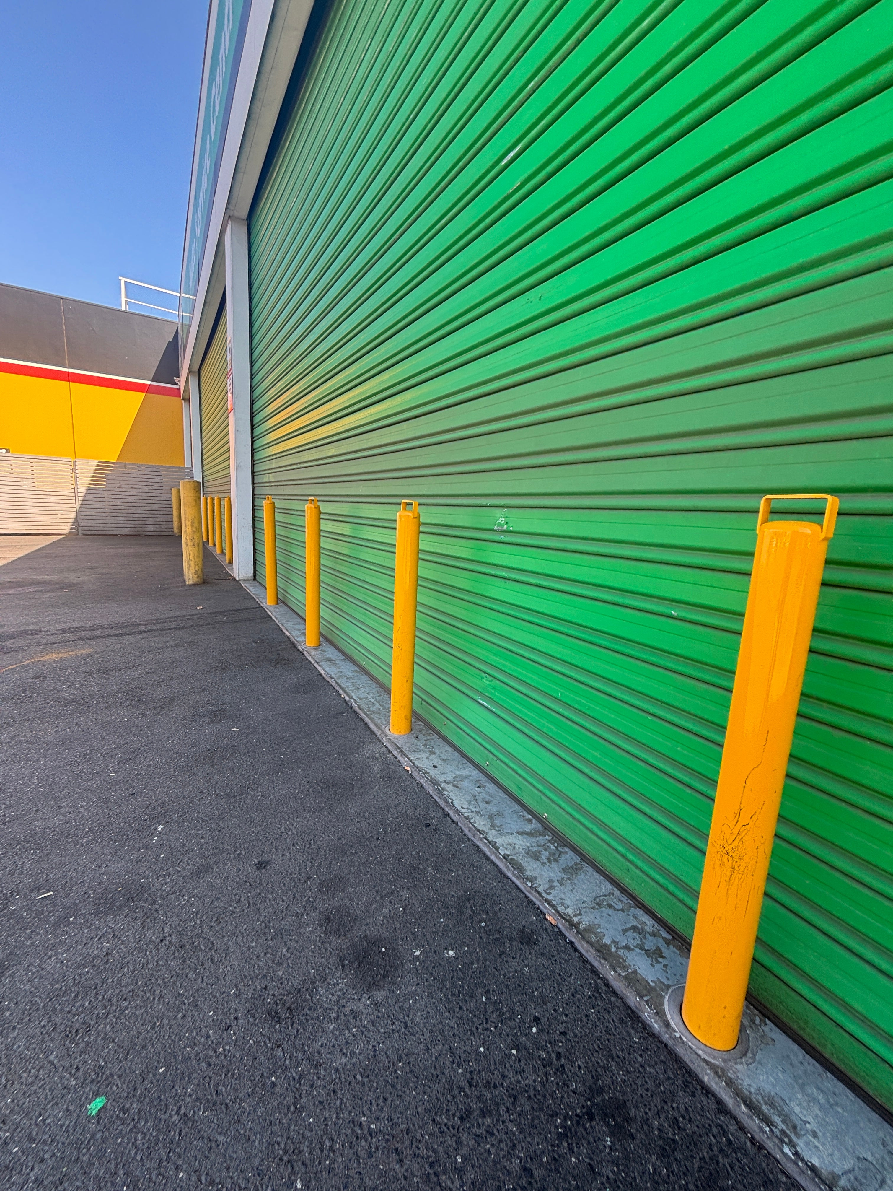 Bollard Removable KeyLock 90mm In Ground - Yellow