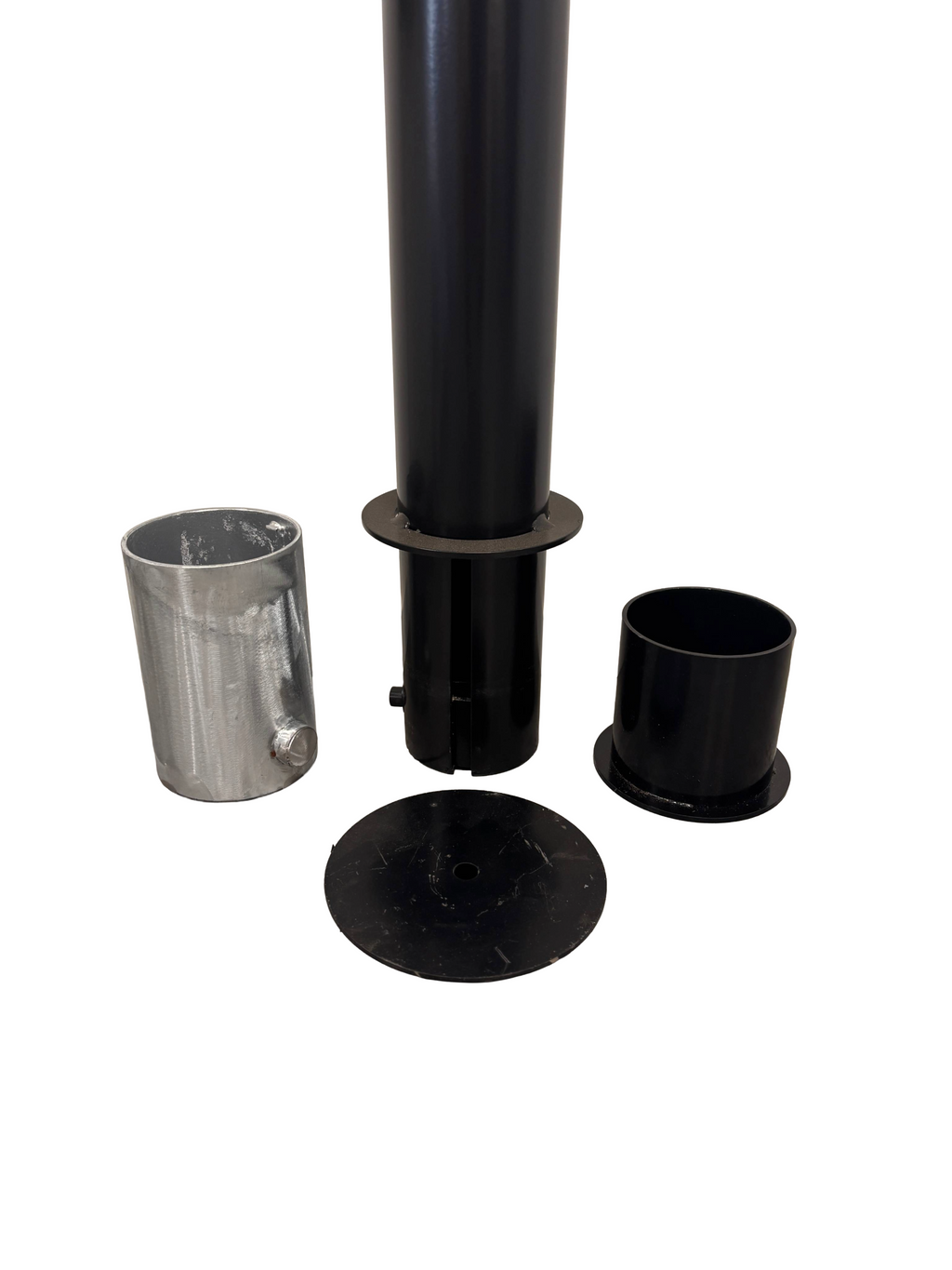 114mm Platinum Key Lock Removable Bollard -Black