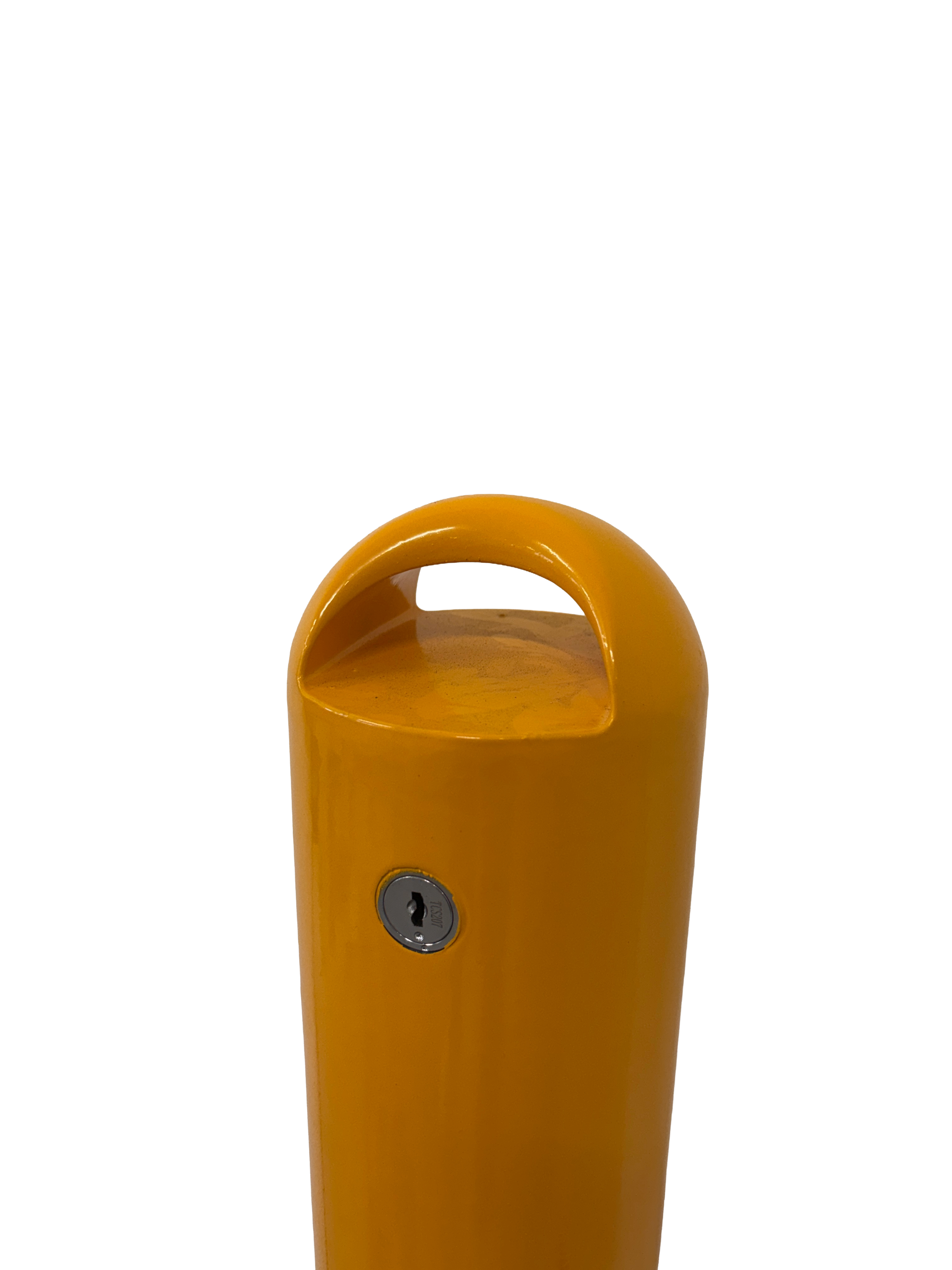 114mm Platinum Key Lock Removable Bollard -Yellow