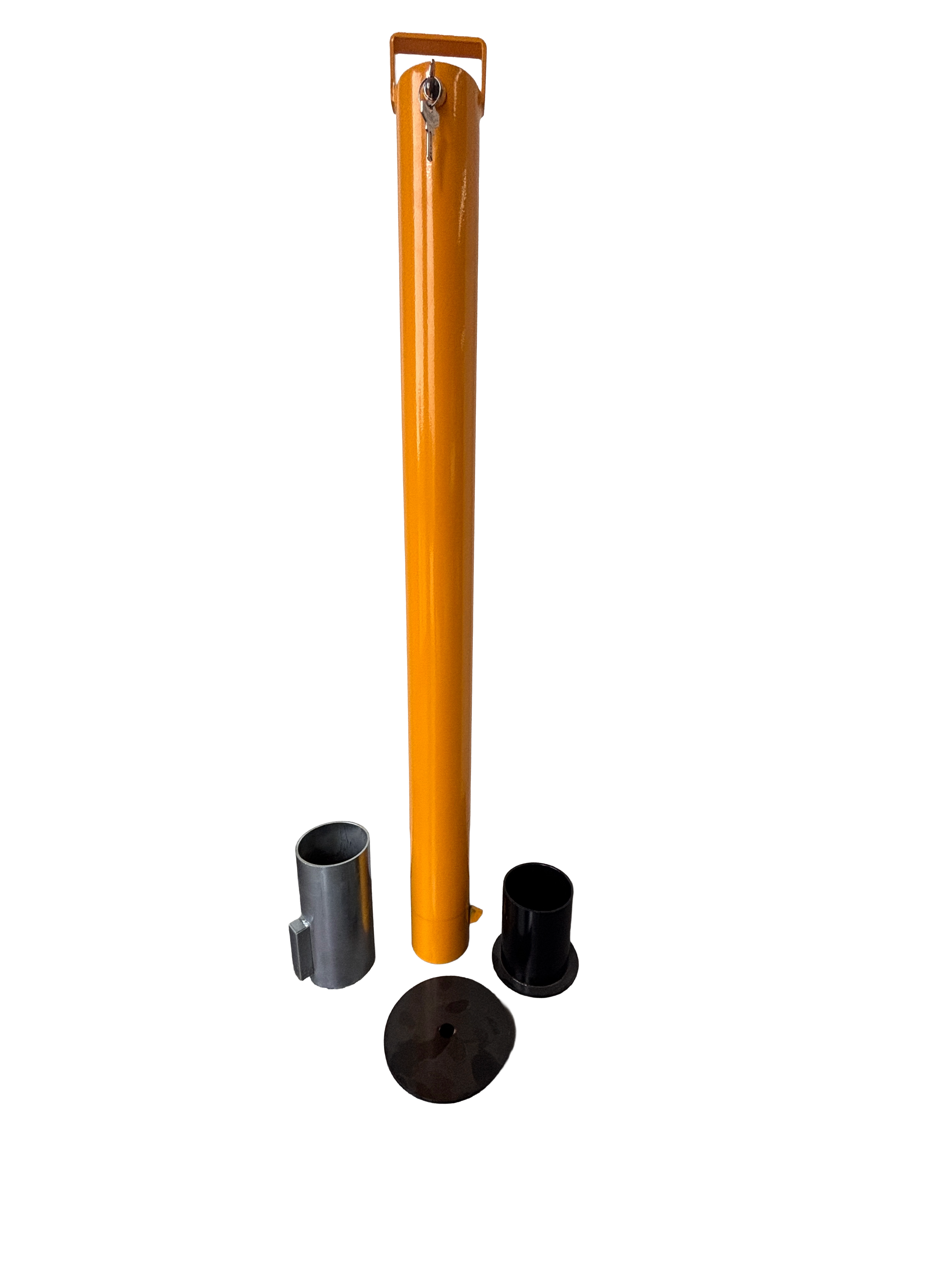 Bollard Removable KeyLock 90mm In Ground - Yellow