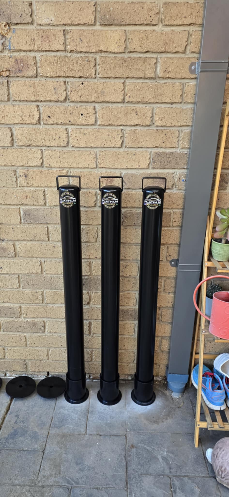 Bollard Removable KeyLock 90mm In Ground - Black