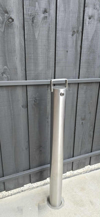 Stainless Steel Bollard Removable KeyLock 90mm In Ground